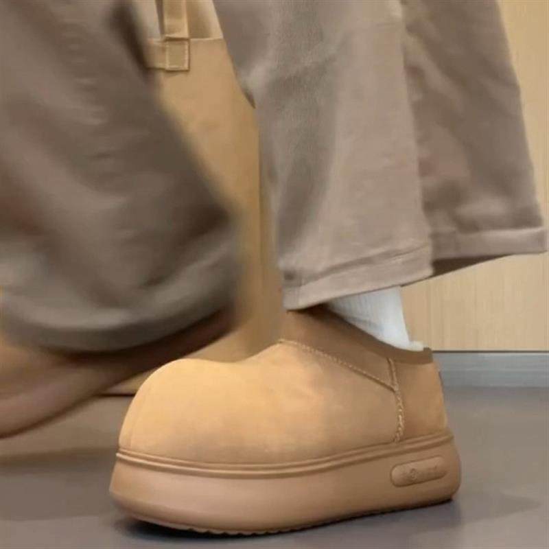 丑萌大头雪地靴女复古加绒加厚保暖毛毛棉鞋冬季增高显瘦厚底短靴,淘宝优惠券,粉丝福利购,淘宝优惠卷