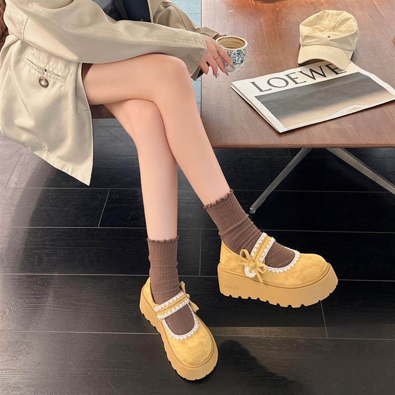 森系复古蝴蝶结厚底勃肯鞋女2026年新款时尚百搭浅口一脚蹬单鞋,淘宝优惠券,粉丝福利购,淘宝优惠卷