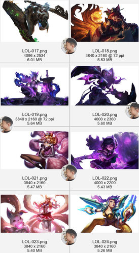 英雄联盟LOL人物头像图案LOGO标志免扣PNG免抠图片立绘印花PS素材-图1