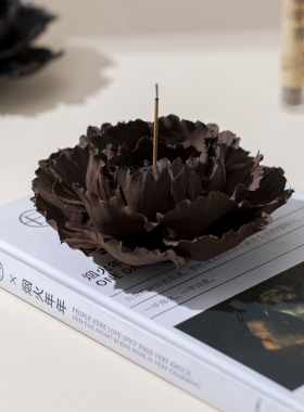 南呈景德镇手作粗陶瓷花香插香炉家居摆件小众高级感女生生日礼物
