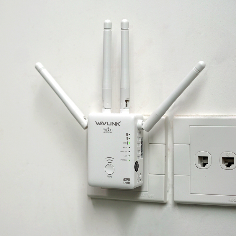 【千兆放大器】家用双频wifi信号扩大器无线增强器AC1200M中继器大功率5g网络路由双网口apwf - 图0