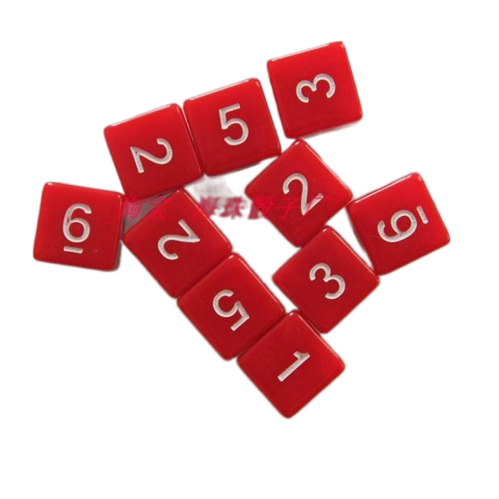 6面骰子圆方角彩色数字d6桌游跑团数学颜色教学出口上市 - 图3