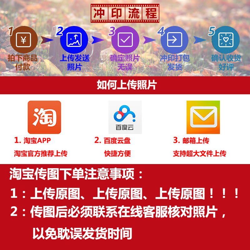 照片冲印宝宝洗照片冲洗相片刷晒手机照打印相册毕业照高清加塑封-图2