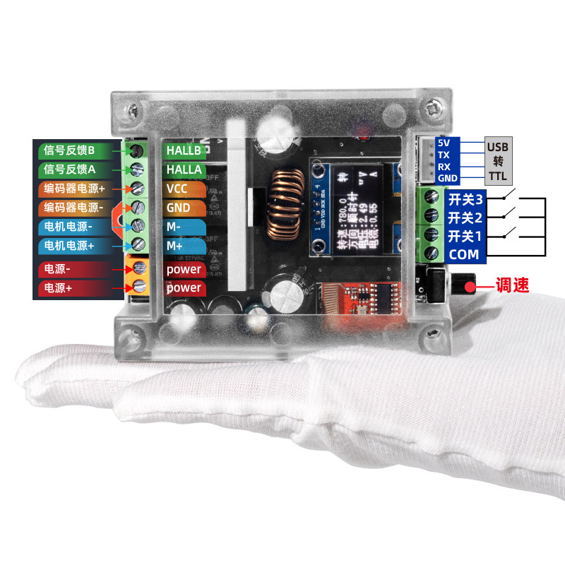 BM-S1多功能控制器带编码器电机PWM调速控制器无线遥控电,淘宝优惠券,粉丝福利购,淘宝优惠卷