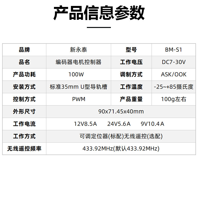 BM-S1多功能控制器带编码器电机PWM调速控制器无线遥控电,淘宝优惠券,粉丝福利购,淘宝优惠卷