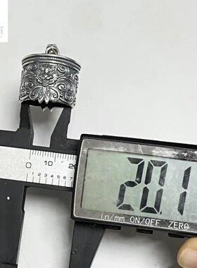 越轩银匠s925纯银吊坠空托镶嵌虎头项链套钩子套包银野猪