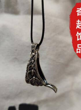 S925银新款小熊爪套钱袋子吊坠