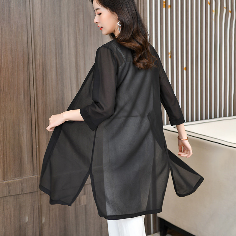 防晒披肩外搭2022夏季新款防晒衣 mfaithful蕾丝衫/雪纺衫