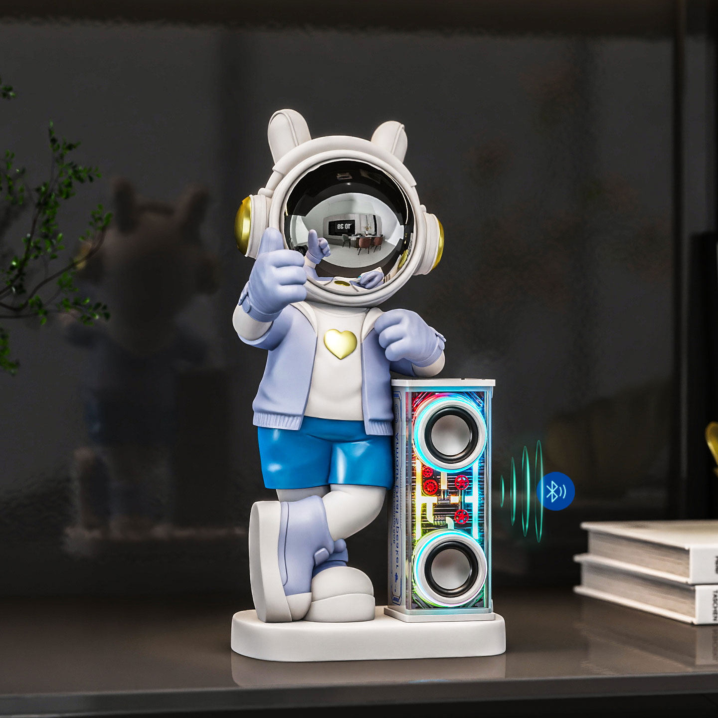 2025新款创意宇航员太空人小摆件蓝牙音箱电脑桌面装饰品家居好物,淘宝优惠券,粉丝福利购,淘宝优惠卷