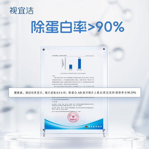 视宜洁RGP硬性隐形眼镜除蛋白护理液AB液角塑ok镜深度清洁7组/盒 - 图2