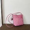 Ins style fashionable niche suede shoulder crossbody bag