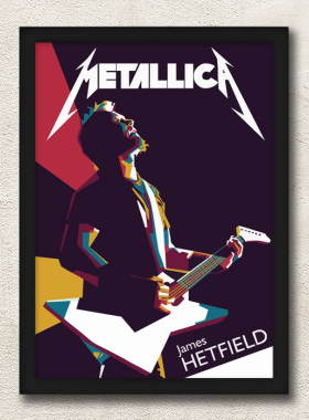 Metallica金属乐队摇滚装饰画