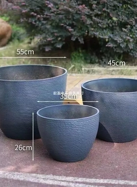 漆花盆塑料扇盆款遗缸水缸无孔漆水缸缸漂漆颜料非花盆扇染缸工具
