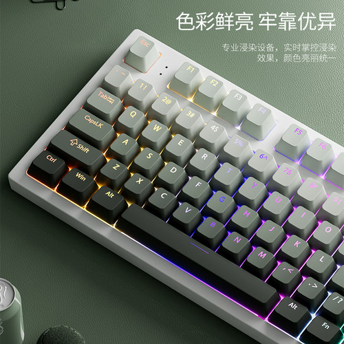 腹灵青藤键帽原厂正刻PBT渐变透光wooting60he vgn v87 atk v75x - 图2
