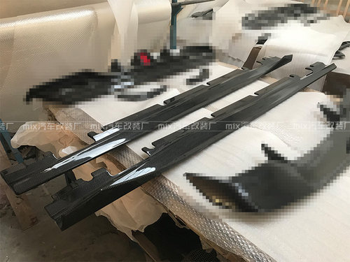 13-18款W176奔驰A级A200 A45 AMG改装包围Paktechz碳纤维侧裙侧唇 - 图2