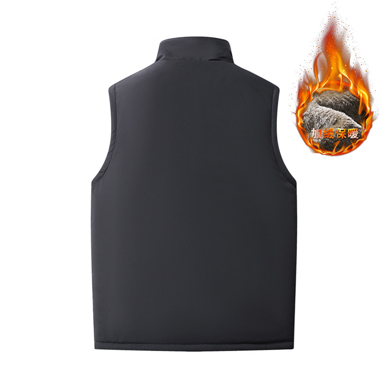 冬季加绒马甲男装加厚保暖爸爸装背心户外中老年休闲大码防风马夹,淘宝优惠券,粉丝福利购,淘宝优惠卷