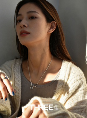 小众高级感冷淡风纯银抽象款项链