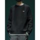 American retro heavyweight sweater for men in autumn and winter casual lazy style sweater high-end handsome round neck pullover trend
