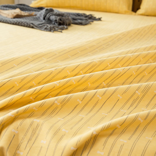 Furted sheets, single piece pure cotton, full cotton dormitory single person