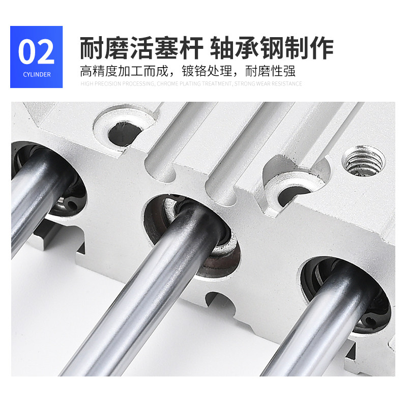 SMC型三轴三杆导杆气缸MGPL12/16/20X25/32/40/50/63X100-175-Z,淘宝优惠券,粉丝福利购,淘宝优惠卷