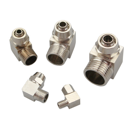 气动铜快拧弯头 锁母PL直角气管接头插1 2 3 4分接6 8 10 12 16MM - 图3