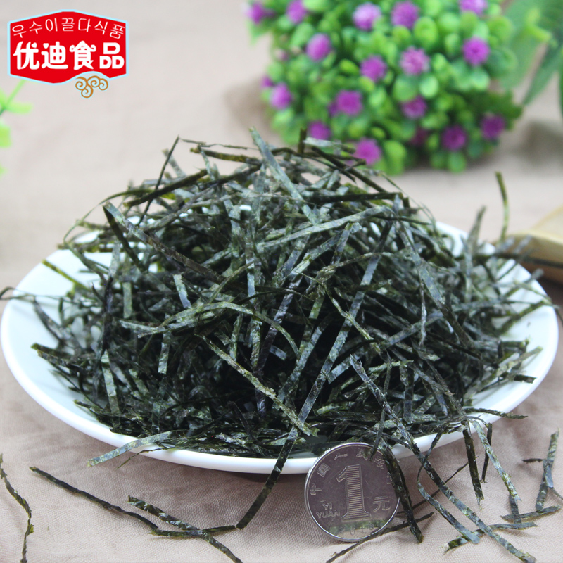 优迪食品专营店大侠海苔碎丝条250g章鱼小丸子碎紫菜切丝干货末散装商用碎条撒粉3