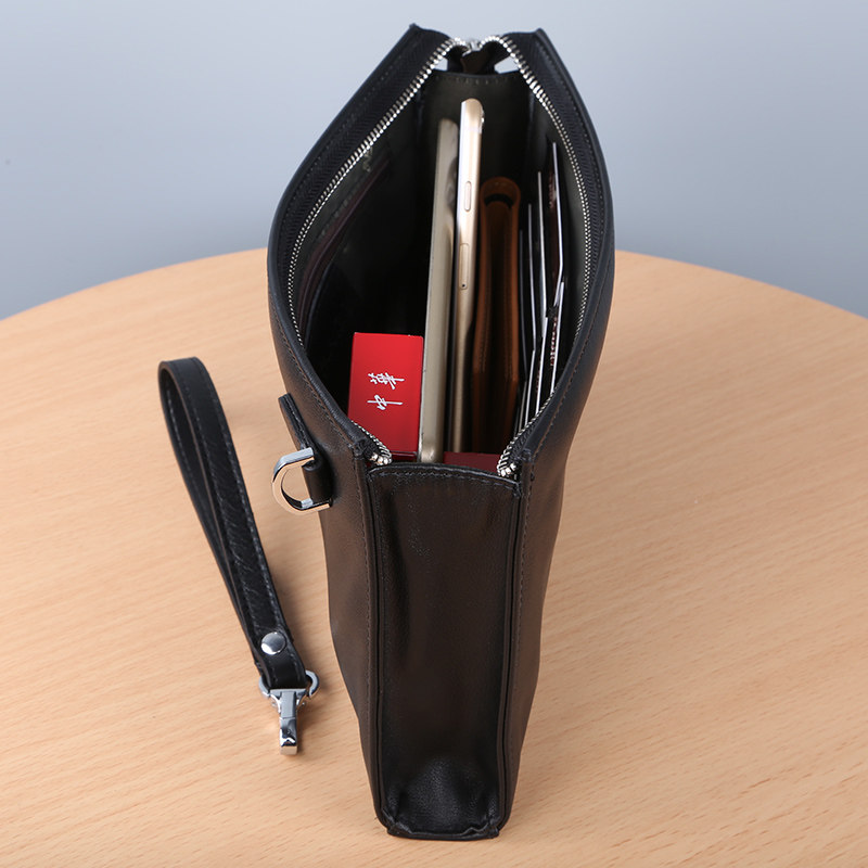 新款2022真皮手拿包男士潮牌手拎包 帕朗尼箱包男士包袋