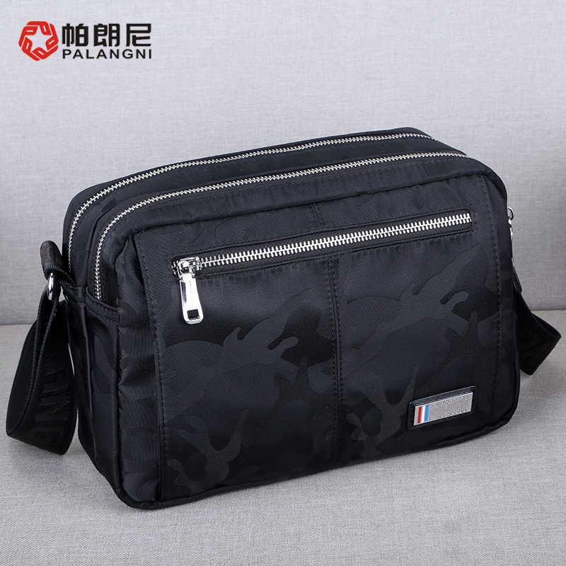 帕朗尼帆布潮休闲运动牛津纺单肩包 帕朗尼箱包男士包袋