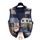 V-neck knitted cardigan vest for women in spring and autumn 2024, new loose fitting outerwear jacket, graffiti sweater, camisole trend