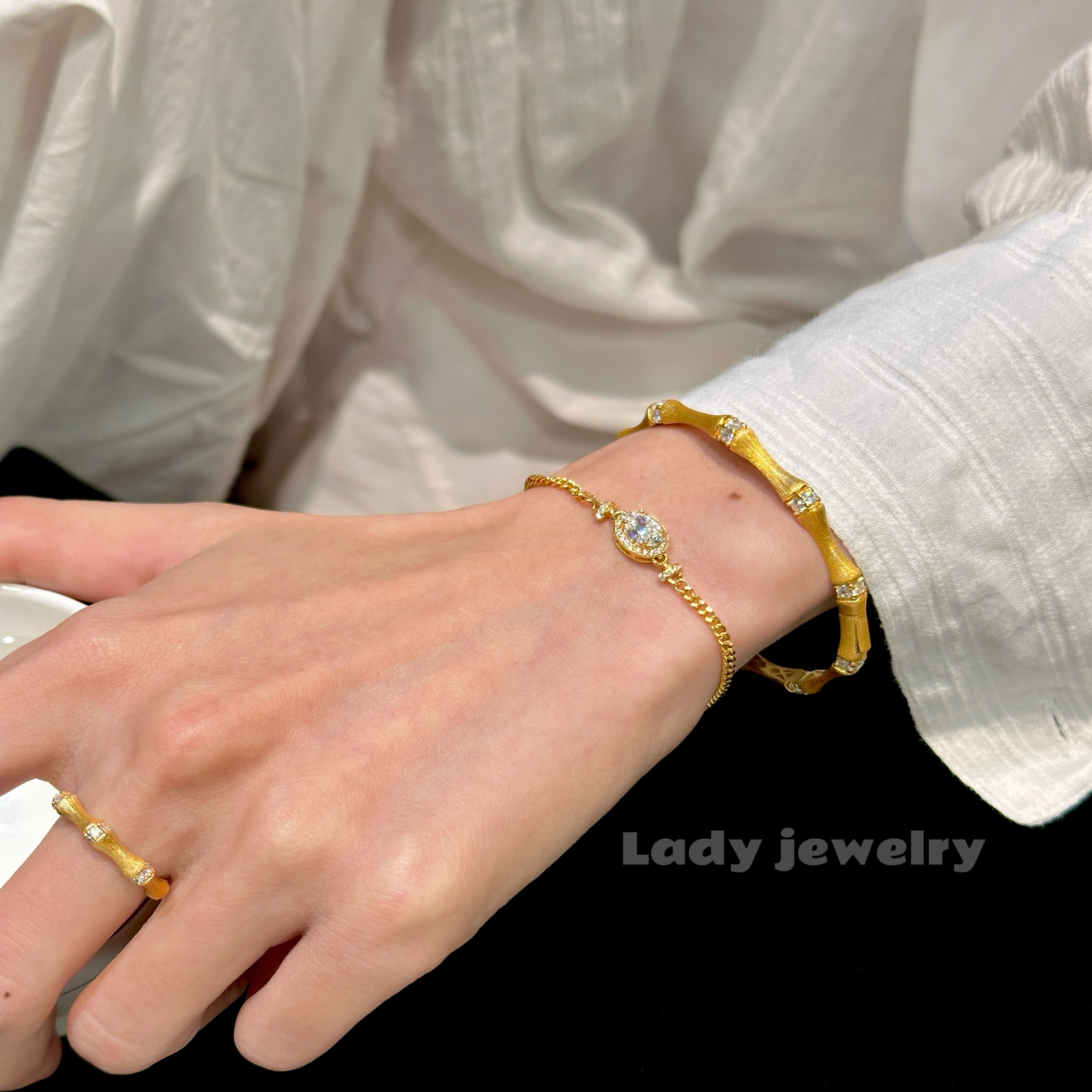 蕾迪高定【古巴手链】 s925银镀真金鸽子蛋小古巴链手链,淘宝优惠券,粉丝福利购,淘宝优惠卷