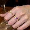 Lady's starry sky dove egg s925 silver ring