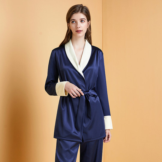 High-end autumn and winter velvet women's home wear pajamas set