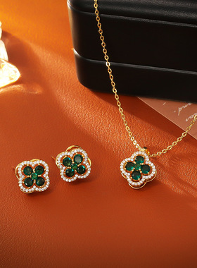 铃兰漫野吊坠时尚气质旋转项链