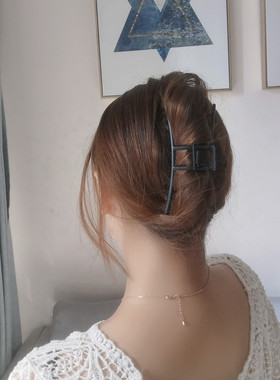 黑色金属发夹女后脑勺鲨鱼夹抓夹