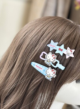 hellokitty渐变蓝色系列发夹套装