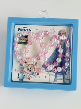 冰雪奇缘圆珠项链合金女首饰品