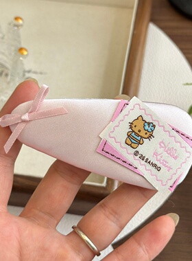 正版Hello Kitty头饰豹纹BB夹少女水滴碎发夹凯蒂猫甜美刘海边夹