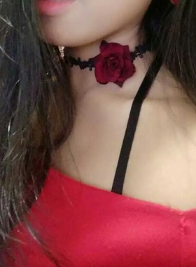 喉结蕾丝装饰品项圈