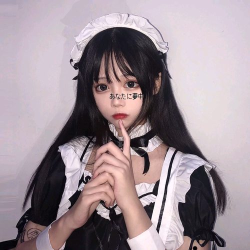 长直发空气刘海伪娘cos假发男女装大佬用品cd变装洛丽塔整顶头套 - 图1