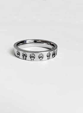 免费刻字戒指钛钢日韩