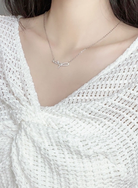 蝴蝶结小众甜美项链2026新款爆款