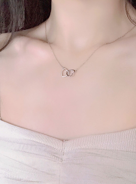 爱心形项链轻奢小众简约百搭