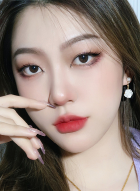 绝美山茶花耳钉2025新款超仙气质