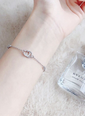 字母双c手链女款轻奢小众精致