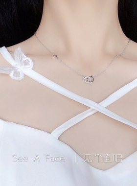 字母C项链女轻奢小众精致锁骨链