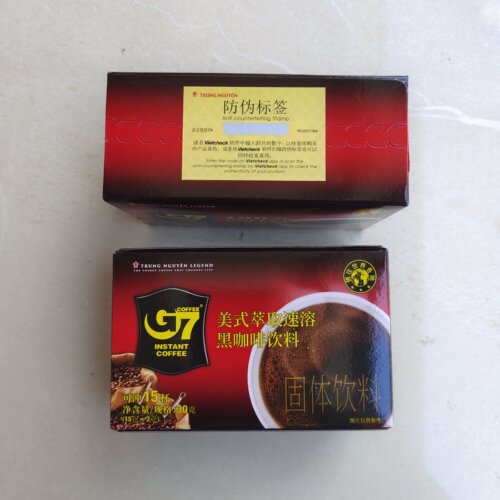 越南中原G7速溶纯咖啡粉30克2gx15包进口苦咖啡小包美式 包邮 - 图0