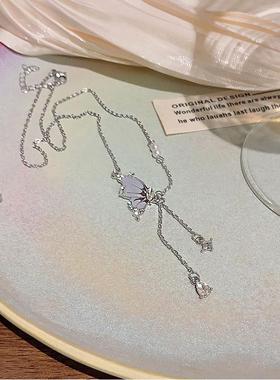 高级感轻奢小众珍珠蝴蝶项链女款2026新款气质网红锁骨链夏日配饰