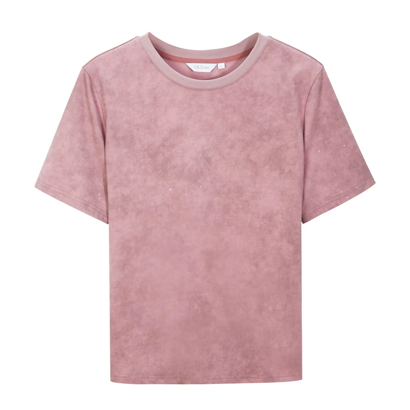 纤莉秀 Cotton T-shirt, summer clothing, plus size, high-quality style