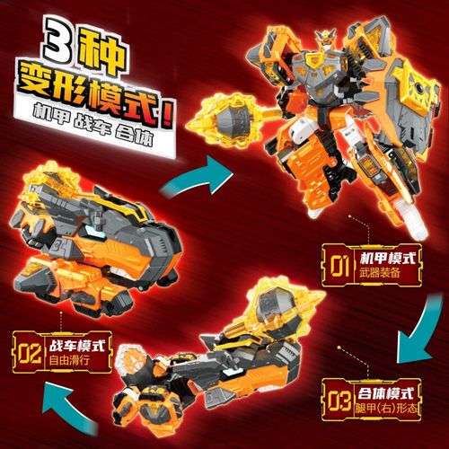 第八季迷你特工队最强恐龙8爆暴龙战炫王金刚帝王龙机甲变形玩具 - 图0