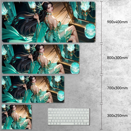 斗破苍穹美杜莎薰儿超大鼠标垫电竞动漫高颜值桌垫键盘垫禁欲系 - 图1